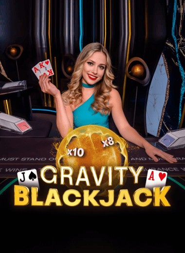 Gravity Blackjack slot visual from ICONIC21 available on vulkanvegashu.eu